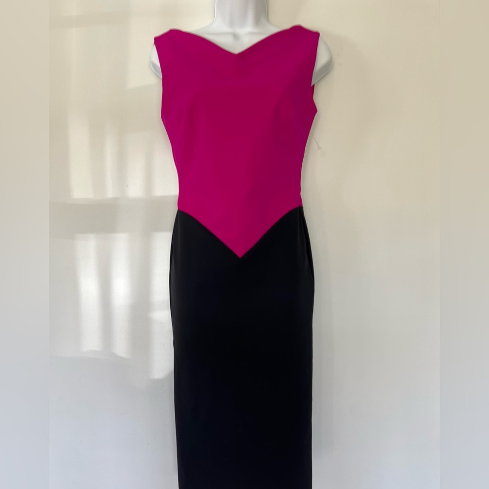 Greta Constantine Color-Block Pink And Black Sexy… - image 7